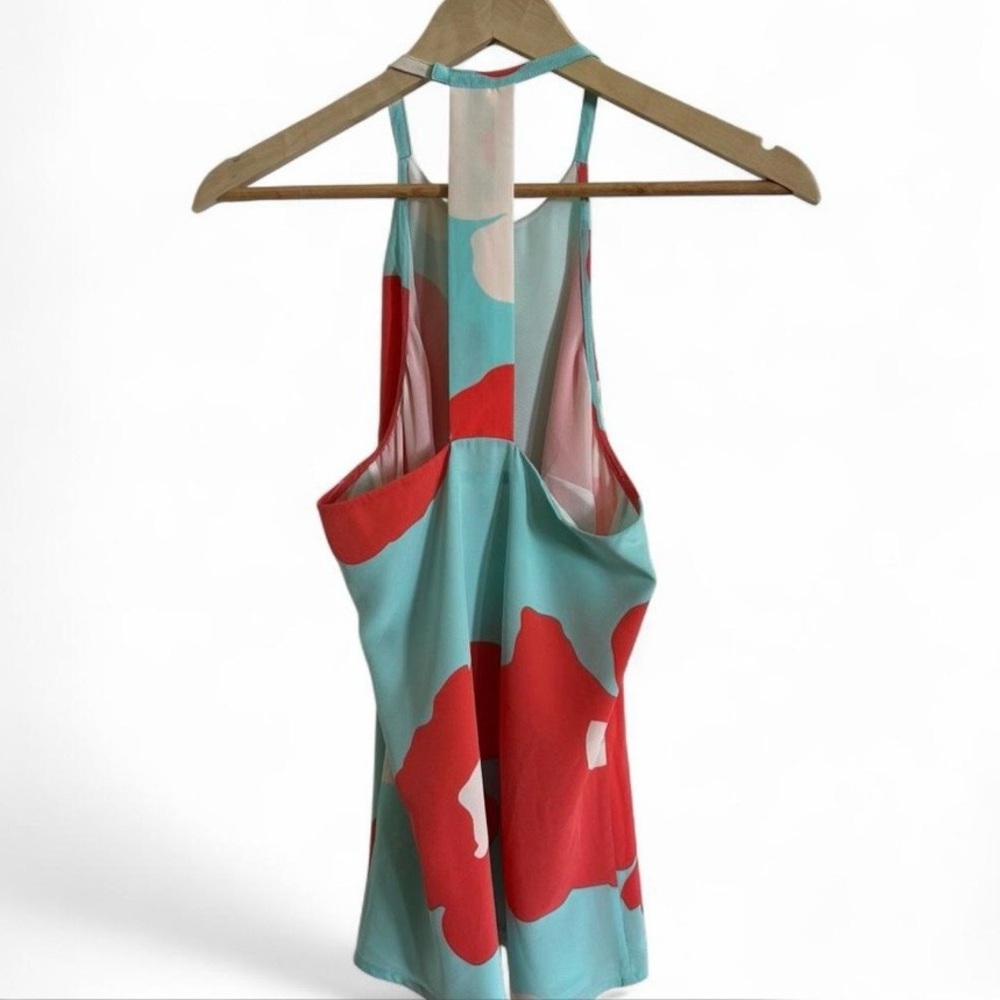 Annie Griffin 100% Silk Floral Halter Top Resort Coastal Vacation Chic S ❤️ - Picture 5 of 7